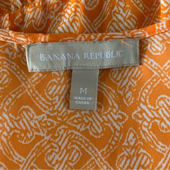 Banana Republic Orange Sleeveless Top Size Medium - Picture 4 of 6